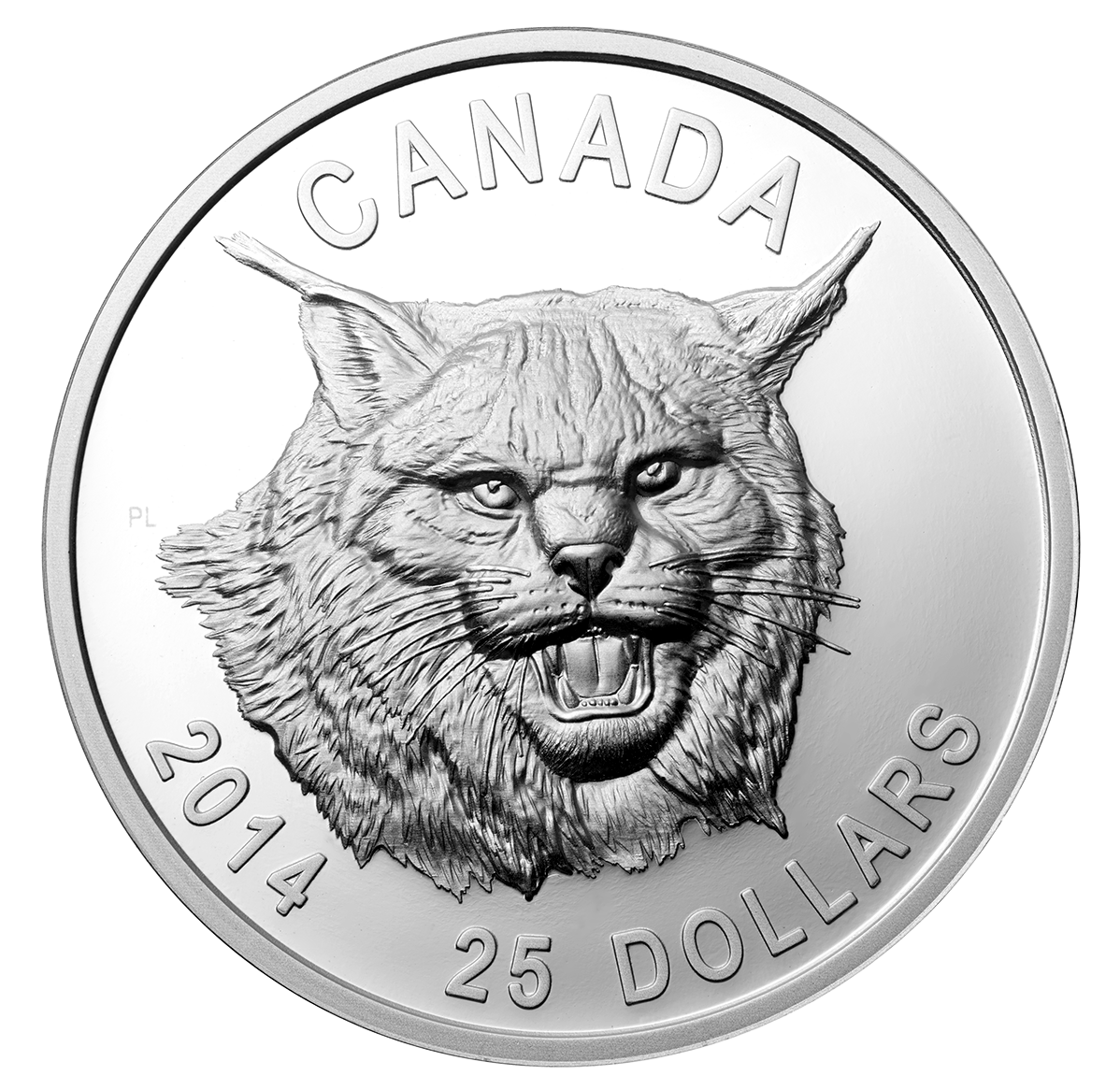 Fine Silver UltraHigh Relief Coin Canada Lynx Mintage 6,000 (2014