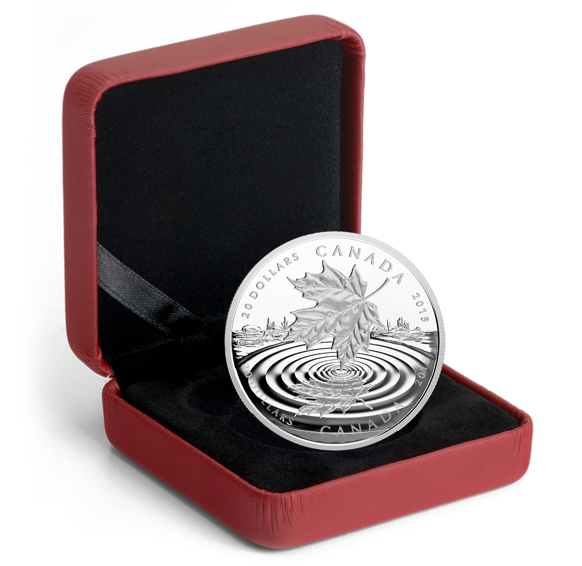 1 oz. Fine Silver Coin - Maple Leaf Reflection - Mintage: 8,500