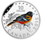 Pièce de 1/2 oz en argent fin colorée – Oiseaux chanteurs colorés du Canada : L'oriole de Baltimore 