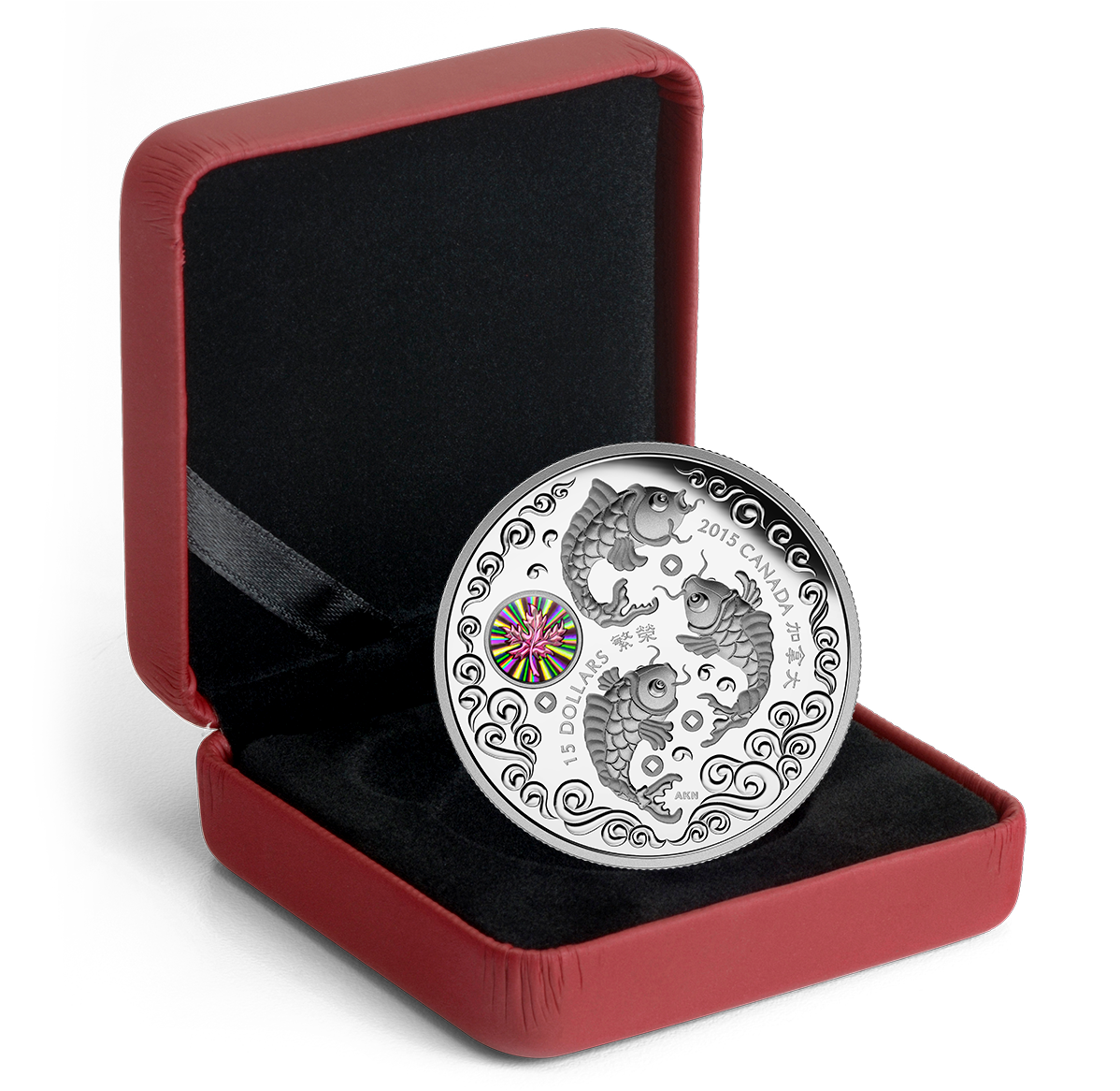 1 oz. Fine Silver Hologram Coin – Maple of Prosperity – Mintage