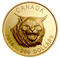 Pure  Gold Ultra-High Relief Coin - The Fierce Canadian Lynx - Mintage: 500 (2014)