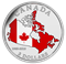 Fine Silver Coloured Coin- 50th Anniversary of the Canadian Flag (2015)