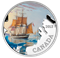 Pièce colorée de 1 oz en argent fin – Naufrages en eaux canadiennes : Navires de l'expédition Frankl