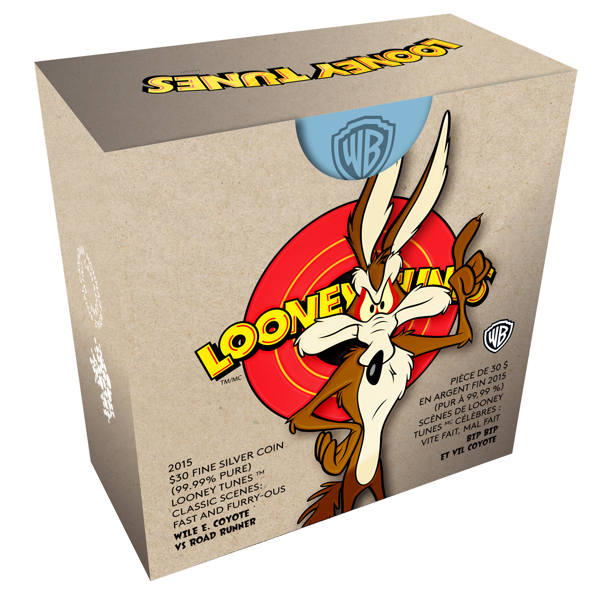 Fast and Furry-ous: 2 oz. Fine Silver Coloured Coin – Looney