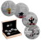 Ensemble de quatre pièces de 1 oz en argent fin avec montre – Looney Tunes(MC) (2015)