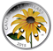 Pièce de 1 oz en argent fin rehaussée de cristaux Swarovski(MD) - Rudbeckie hérissée - Tirage : 10 0