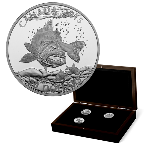 1 oz. Fine Silver 4-Coin Subscription – North American Sportfish (2015)