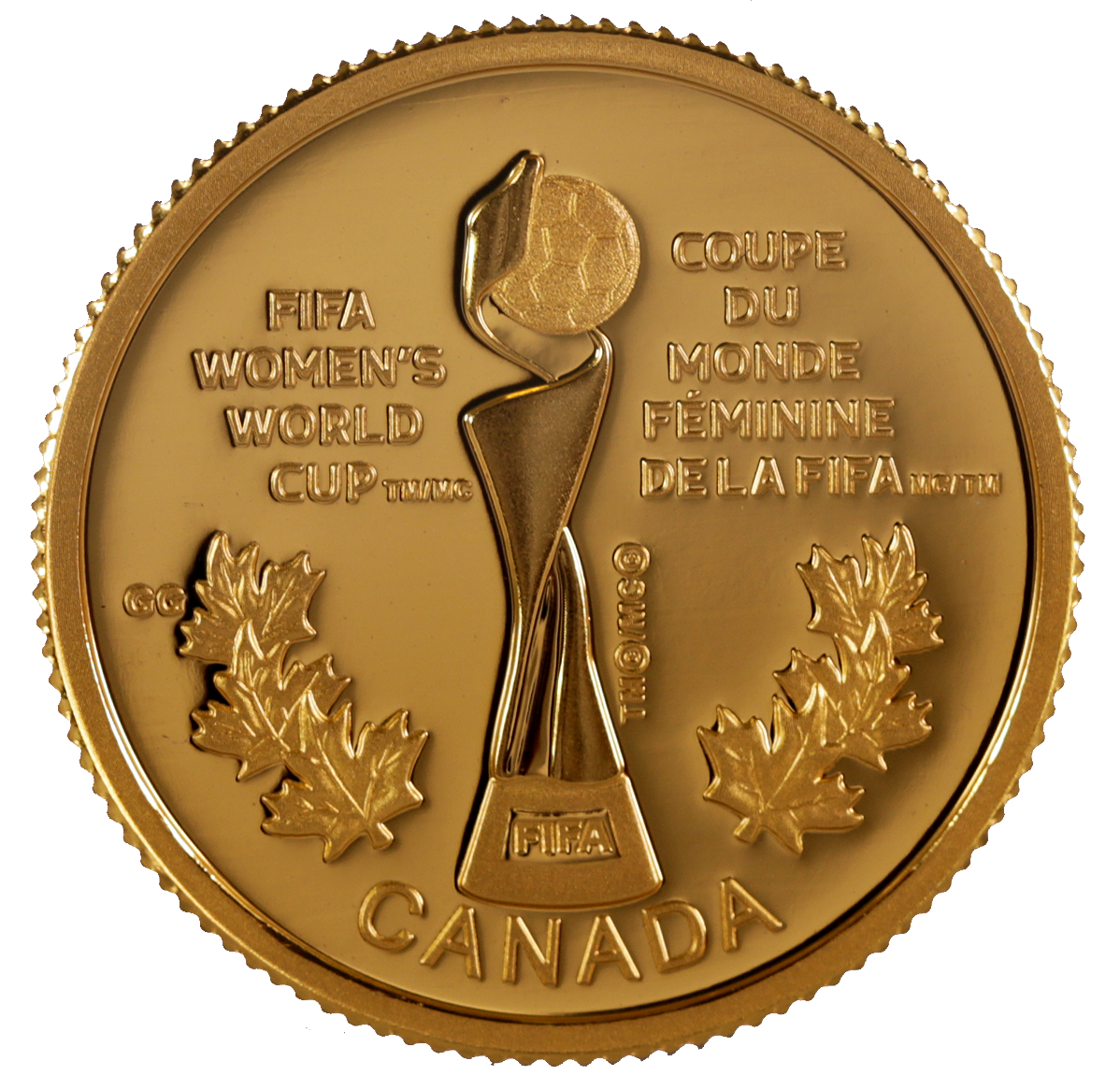 2015 FIFA Women World Cup Canada 純金記念コイン