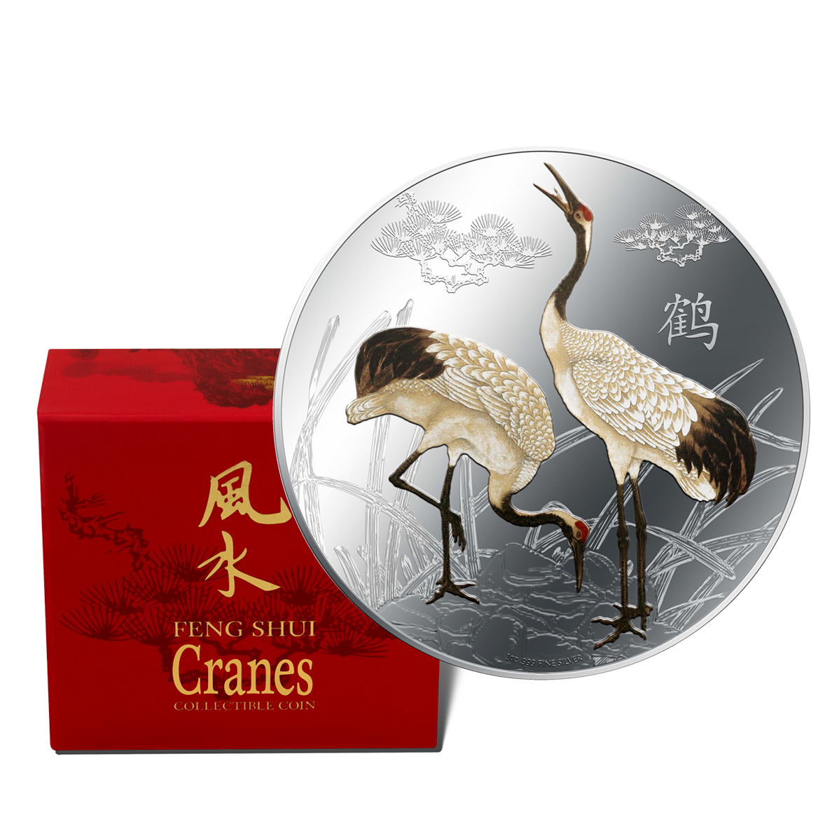 1 oz. Fine Silver Coin - Feng Shui: Cranes (2013) | The Royal