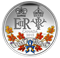 Pièce colorée de 1 oz en argent fin – Un règne historique – Tirage : 10 000 (2015)