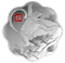 Pièce colorée de un kilogramme en argent  fin – Année du Singe – Tirage : 588 (2016)