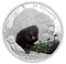 Pièce colorée de 1 oz en argent fin – Petits du monde animal : Le porc-épic – Tirage : 7 500 (2016)