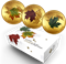 1 oz. Pure Gold Coloured 3-Coin Set – Alluring Maple Leaves of Fall – Mintage: 300 (2015)