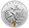 Pièce de 1 oz en argent pur avec placage d'or sélectif - Champs de bataille de la Première Guerre mo