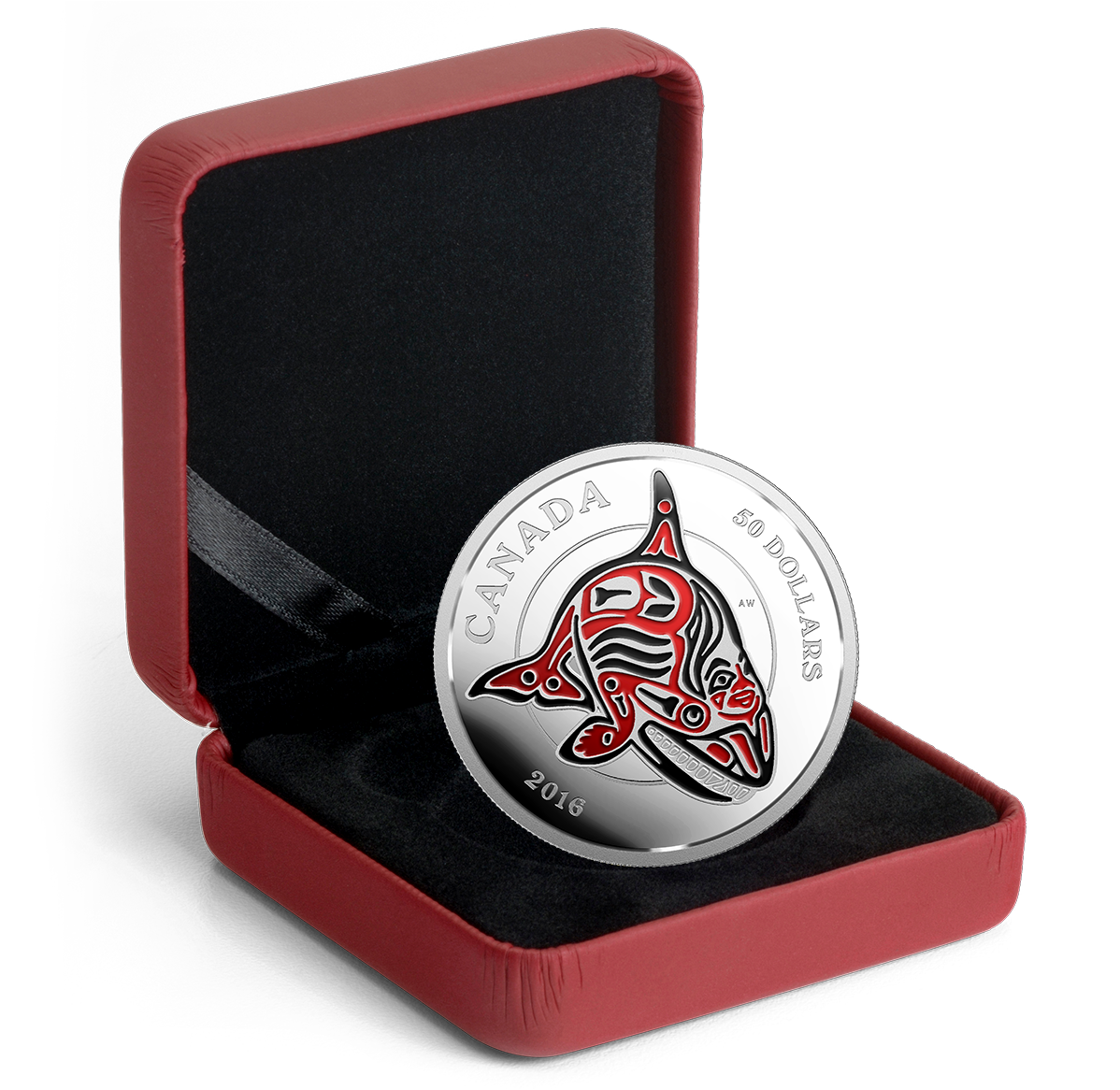 5 oz. Fine Silver Coin with Enamel - Mythical Realms of the Haida