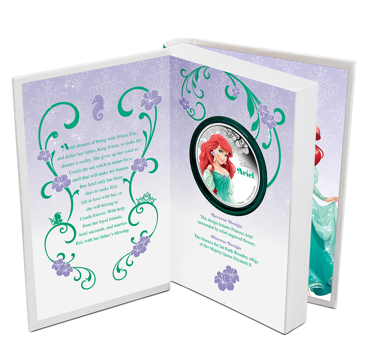 Disney Princess - Ariel - 1 oz. Fine Silver Coin (2015) | The Royal ...