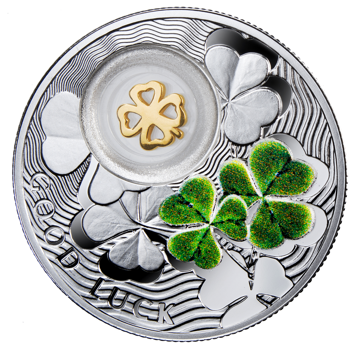 Fine Silver Coin – Symbols of Luck: Four-Leaf Clover