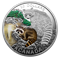 Pièce colorée de 1 oz en argent fin - Petits du monde animal : Le raton laveur - Tirage : 5 500 (201
