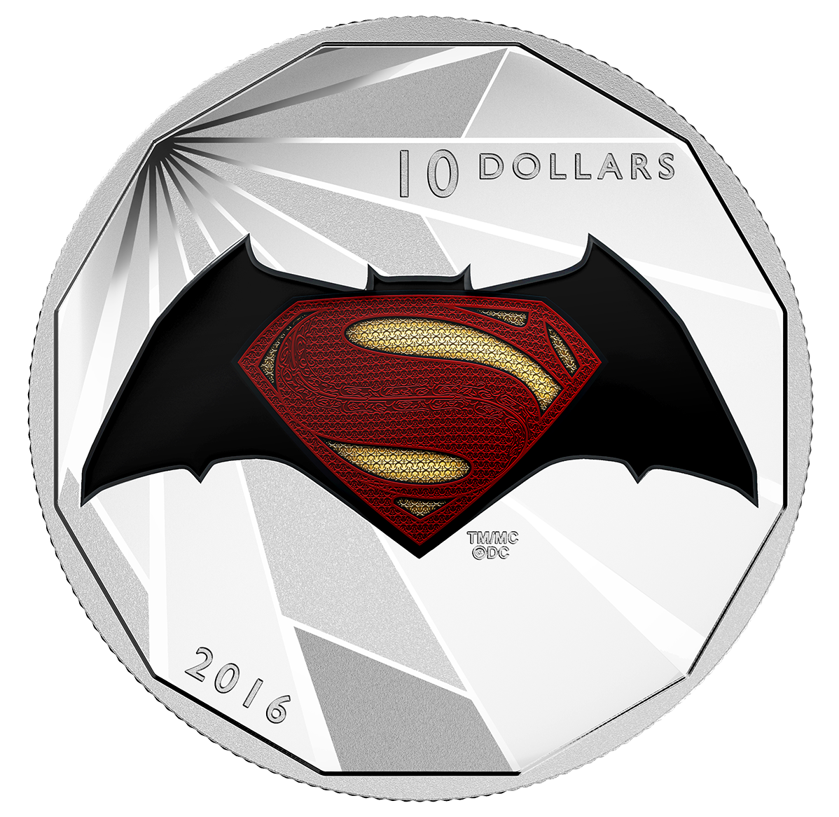 Batman v Superman: Dawn of Justice™ - Logo - 1/2 oz. Fine Silver