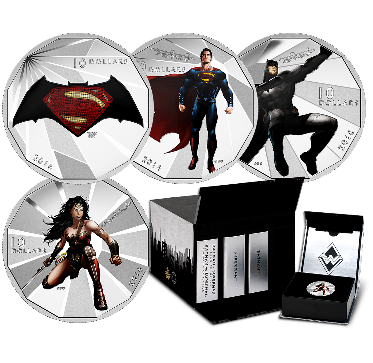 カナダ　バットマンVSスーパーマン　1オンス純銀 Batman v Superman: Dawn of Justice™ - 1/2 oz. Fine Silver 4