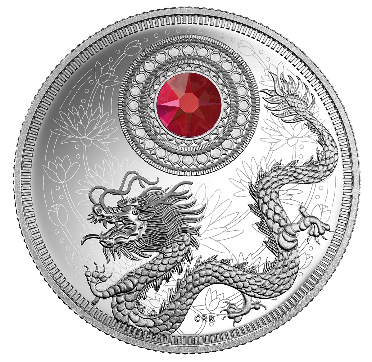 Fine Silver Coin with Swarovski® Crystal - Birthstones