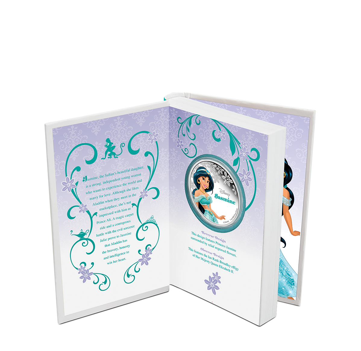 Disney Princess – Jasmine - 1 oz. Fine Silver Coin (2015) | The