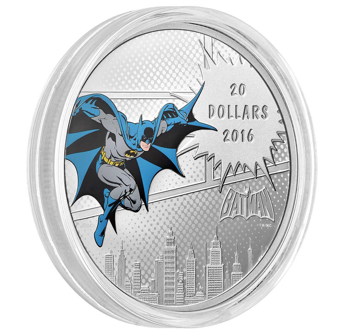 DC Comics(TM) Originals: BATMAN(TM) - 1 oz. Pure Silver Coloured