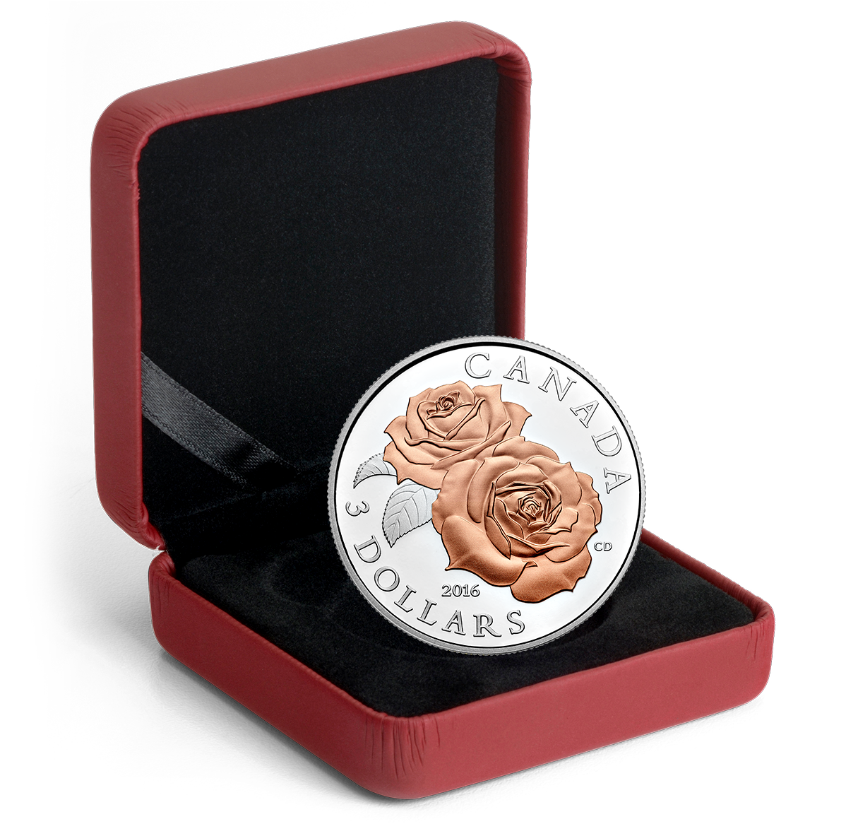 Pure Silver Coin with Selective Rose Gold Plating – Queen Elizabeth ...