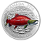 1 oz. Pure Silver Coloured Coin - Big Fish Series: Sockeye Salmon - Mintage: 5,500 (2016)