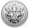 Fine Silver Ultra-High Relief Coin - Sculptural Art of Parliament: Grotesque Foliated Green Man - Mi