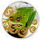 Pièce colorée de 1 oz en argent fin – Grenouille de prospérité – Tirage : 1 777 (2015)