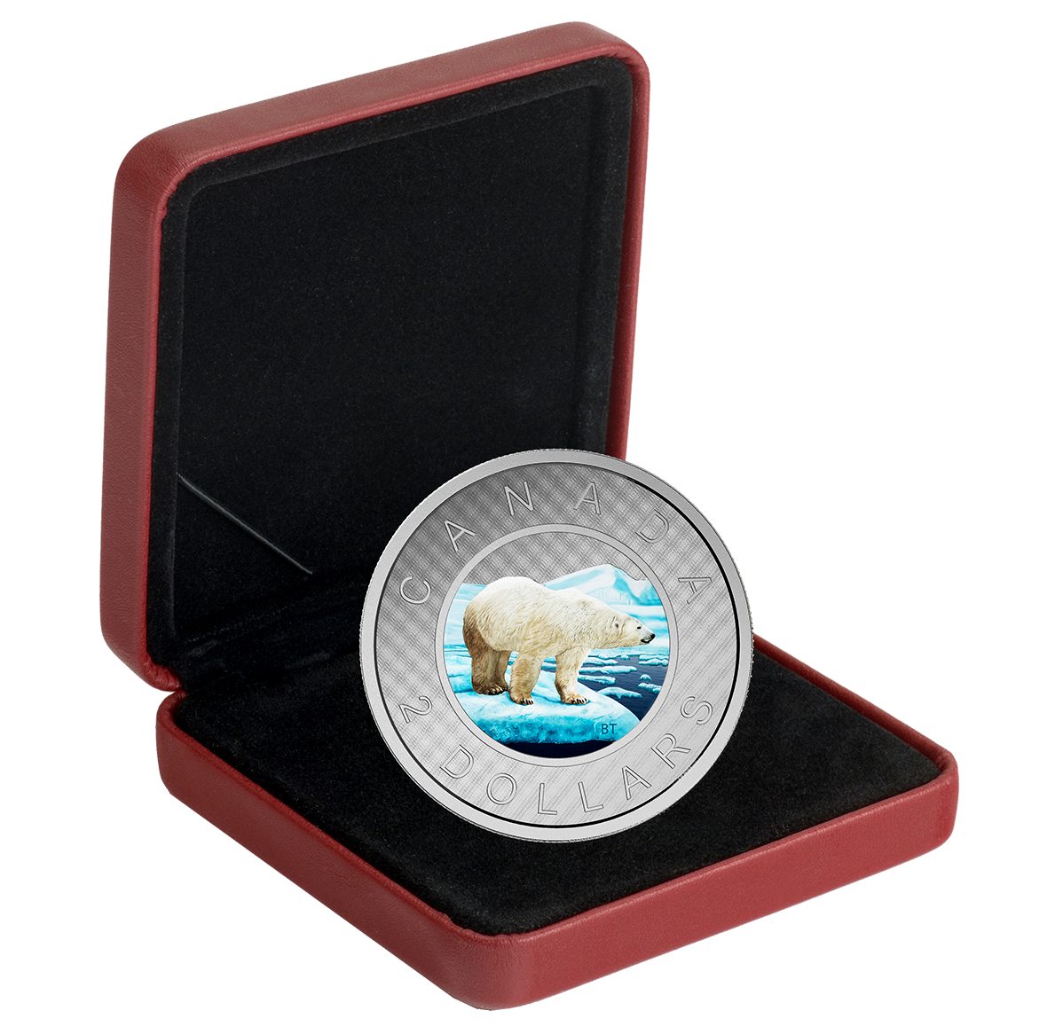 5 oz. Pure Silver Coloured Coin Big Coin Series 2Dollar Coin Mintage 1,500 (2016) The