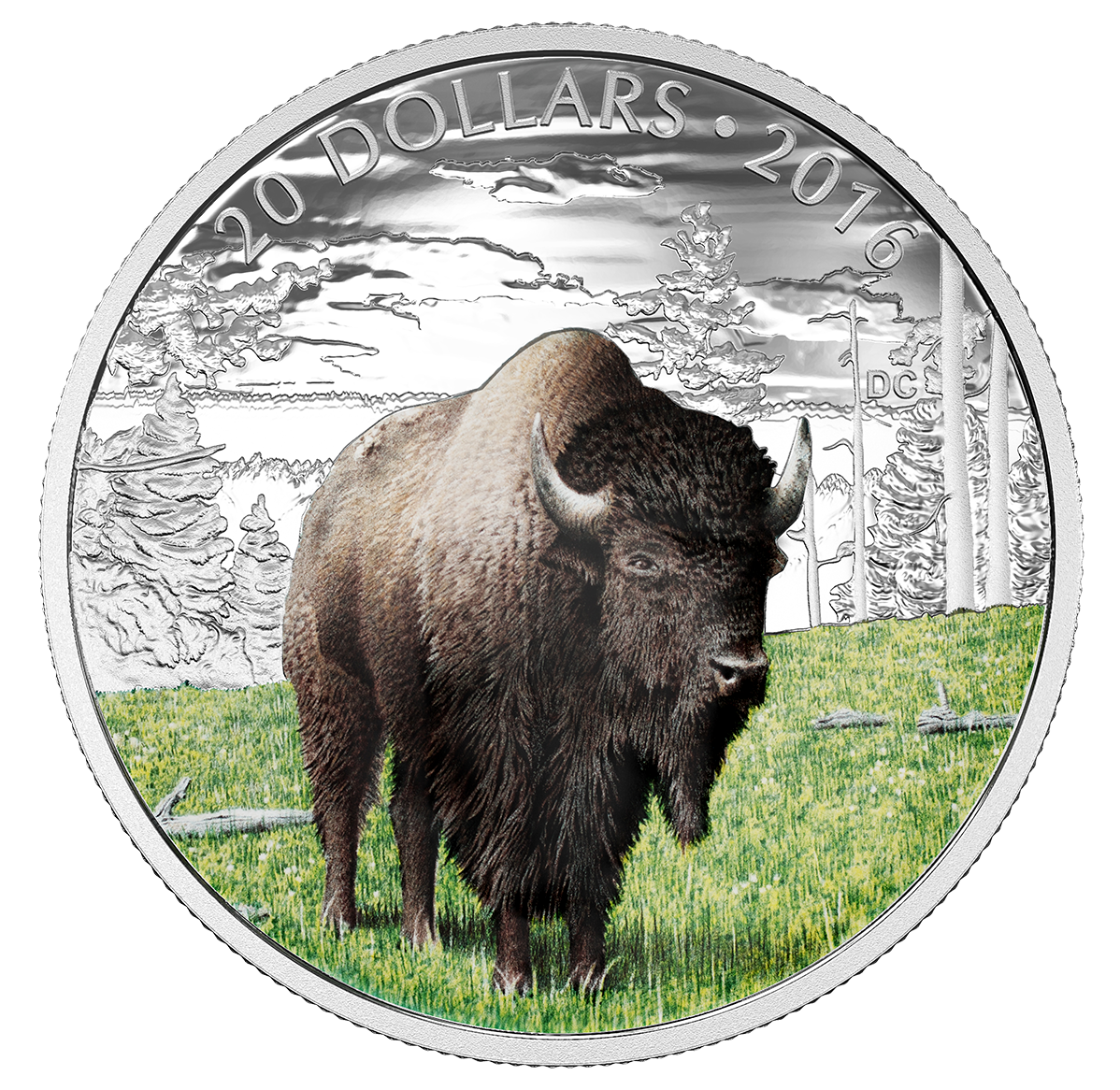 1 oz. Pure Silver Coloured Coin - Majestic Animals: Benevolent