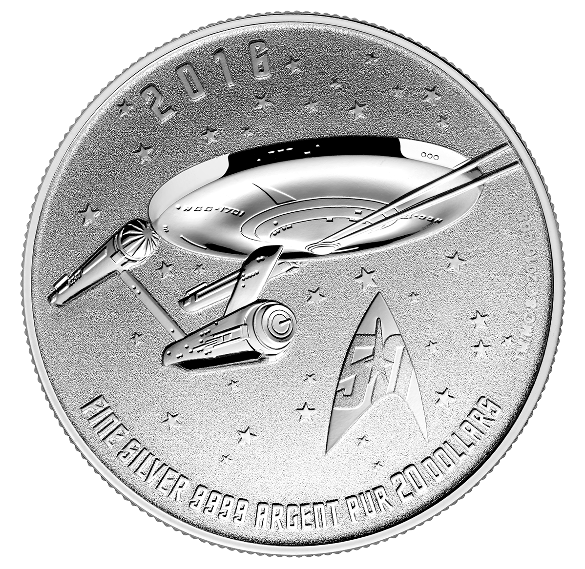 Star Trek™: Enterprise - $20 for $20 Fine Silver Coin (2016) | The