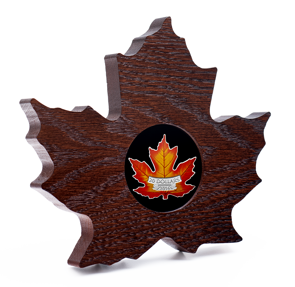 Pure Silver Coloured Coin - The Canadian Maple Leaf (2016