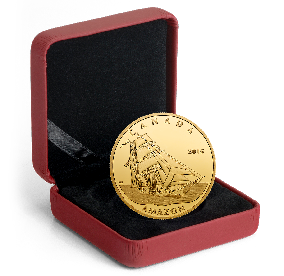 1 oz. Pure Gold Coin - Tall Ships Legacy: The Amazon