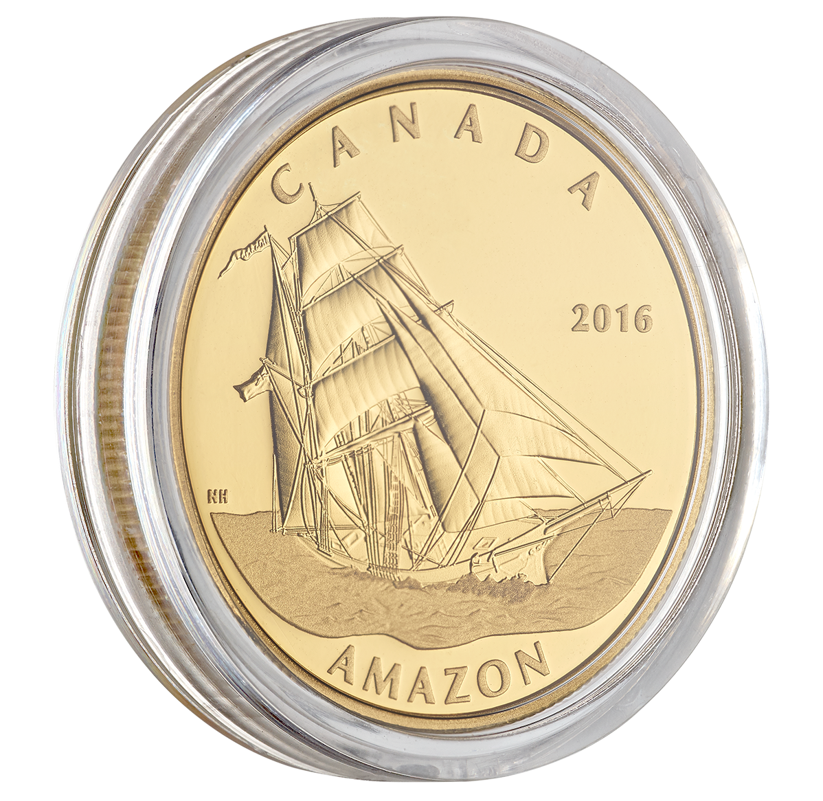 1 oz. Pure Gold Coin - Tall Ships Legacy: The Amazon
