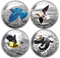 1 oz. Fine Silver Coloured 4-Coin Subscription – Colourful Birds of Canada (2016)