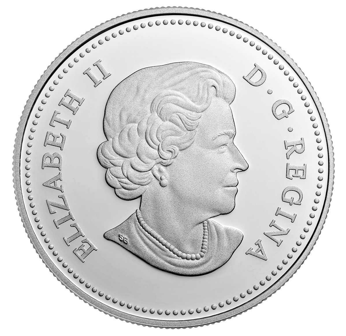 加拿大 女王90年纪念币 头像