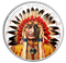 5 oz. Pure Silver Coloured Coin - Wanduta: Portrait of a Chief - Mintage: 1,200 (2016)