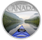Pièce colorée de 1/2 oz en argent pur - Célébrons les 150 ans du Canada : Balade en kayak (2017)