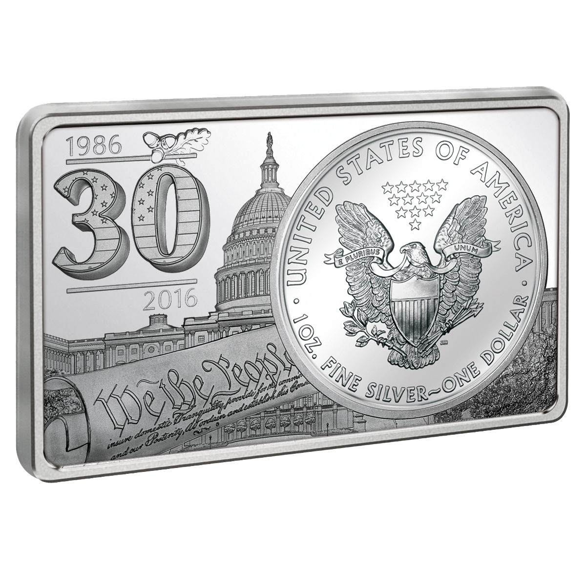 30th Anniversary of the American Silver Eagle - 3 oz. Pure Silver 