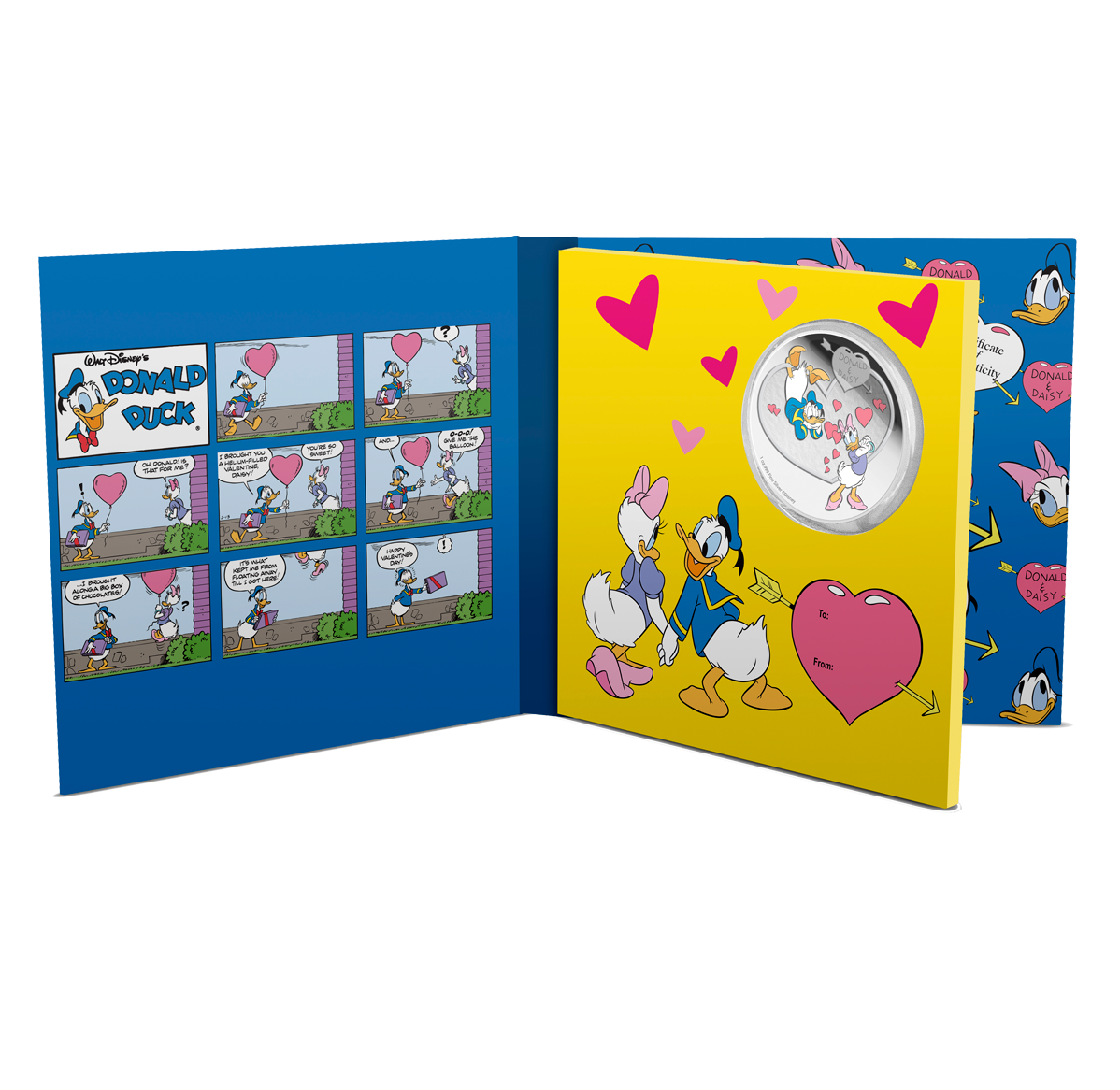 Disney Love Crazy Donald Duck and Daisy Duck - 1 oz. Fine Silver