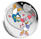 Disney Love Crazy Donald Duck and Daisy Duck - 1 oz. Fine Silver Coloured Coin (2016) – Mintage: 10,