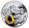 Trois porte-bonheur - Pièce en argent sterling avec placage d'or (2014) – Tirage : 4 000