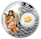 Fine Silver Gold-Plated  Coin &ndash; Angel of Luck &ndash; Mintage: 1,500 (2015)