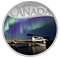 Pièce colorée de 1/2 oz en argent pur - Célébrons les 150 ans du Canada : Hydravions sur le fleuve M