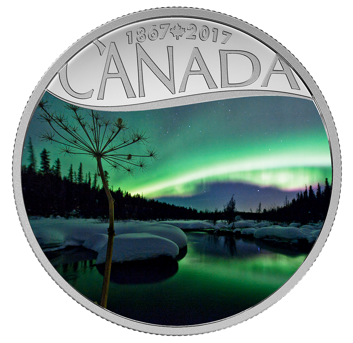 1/2 oz. Pure Silver Coloured Coin - Celebrating Canada's