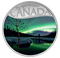 1/2 oz. Pure Silver Coloured Coin - Celebrating Canada’s 150th Coin Series: Aurora Borealis at McInt