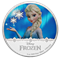 Princesse Elsa du film La Reine des neiges de Disney: pièce colorée en argent pur